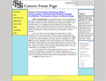 Tablet Screenshot of careersfrontpage.com